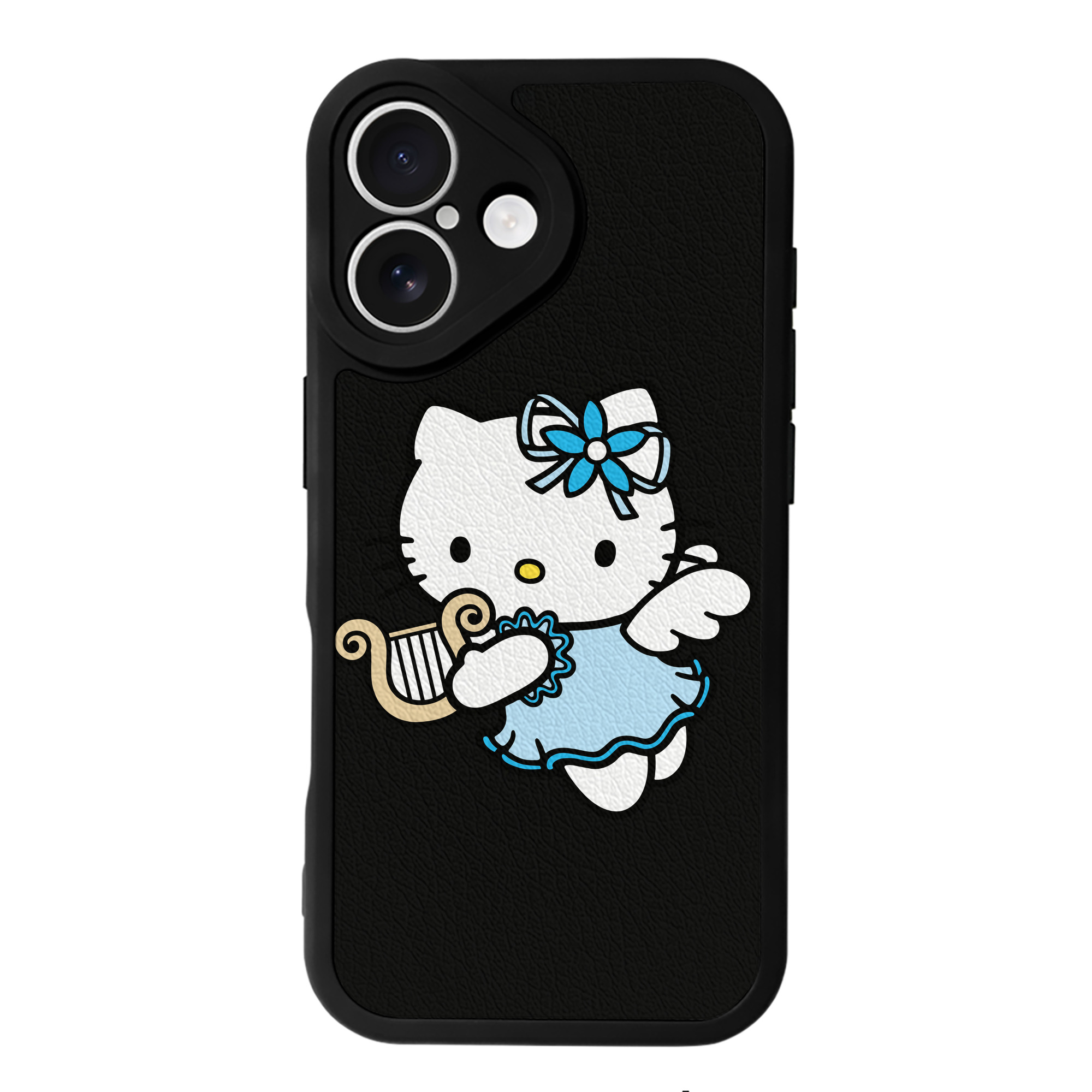 （画像用） Hello Kitty ハローキティ 【iPhone 16シリーズ対応】シリコンスマホケース（レザー調） 材質：シリコン